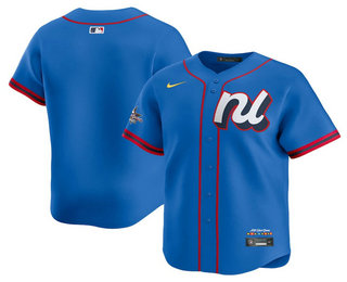 Men's National League Blank Blue 2025 All Star Limited Stitched Jersey