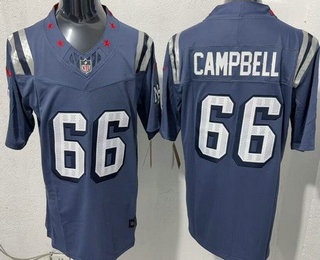 Men's New England Patriots #66 Will Campbell Limited Gray Rivalries FUSE Vapor Jersey