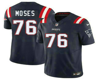 Men's New England Patriots #76 Morgan Moses FUSE Vapor Limited Stitched Jersey
