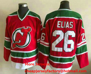 Men's New Jersey Devils #26 Patrik Elias Red Green Jersey