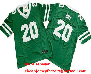 Men's New York Jets #20 Breece Hall Limited Green 2024 FUSE Vapor Jersey