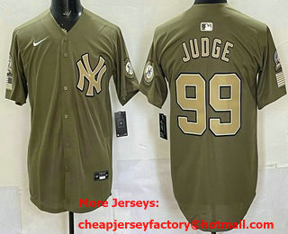 Men's New York Yankees #99 Aaron Judge Olive 2026 Limited Jersey