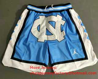Men's North Carolina Tar Heels 2019 Blue College Basketball Brand Jordan Swingman Stitched NCAA Shorts