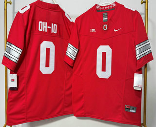 Men's Ohio State Buckeyes #0 OH IO Limited Red FUSE 2026 College Football Jersey