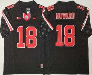 Men's Ohio State Buckeyes #18 Will Howard Limited Black Fashion FUSE College Football Jersey