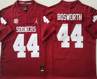 Men's Oklahoma Sooners #44 Brian Bosworth Red College Stitched Jersey