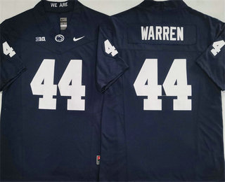 Men's Penn State Nittany Lions #44 Davis Warren Navy FUSE College Stitched Jersey