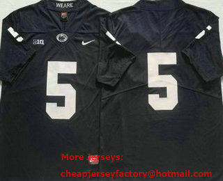 Men's Penn State Nittany Lions #5 DaeSean Hamilton Navy Blue No Name 2022 Vapor Untouchable Stitched Nike Jersey