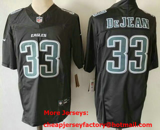 Men's Philadelphia Eagles #33 Cooper DeJean Limited Black FUSE Fashion Vapor Jersey