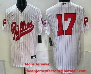 Men's Philadelphia Phillies #17 Gabriel Rincones Jr White 2026 Field of Dreams Stadium Stitched Jersey