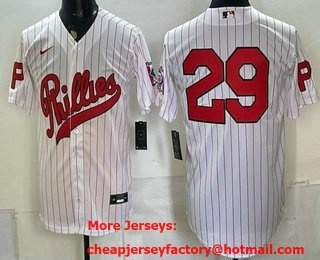Men's Philadelphia Phillies #29 John Kruk White 2026 Field of Dreams Stadium Stitched Jersey