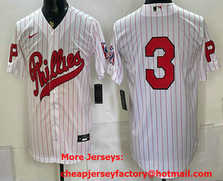 Men's Philadelphia Phillies #3 Bryce Harper White 2026 Field of Dreams Stadium Stitched Jersey