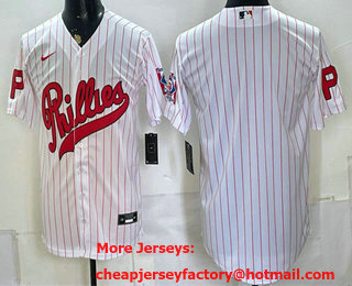 Men's Philadelphia Phillies Blank White 2026 Field of Dreams Stadium Stitched Jersey
