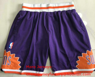 Men's Phoenix Suns Purple NBA 1991-92 Hardwood Classics Soul Swingman Throwback Shorts