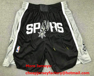 Men's San Antonio Spurs Black Just Don Shorts