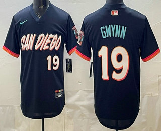 Men's San Diego Padres #19 Tony Gwynn Black 2026 City Connect Stadium Jersey