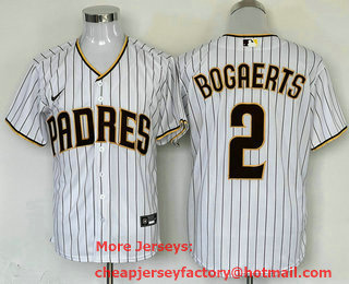 Men's San Diego Padres #2 Xander Bogaerts White Cool Base Stitched Baseball Jersey