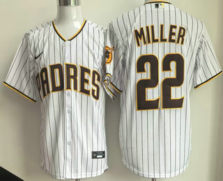 Men's San Diego Padres #22 Mason Miller White Cool Base Jersey