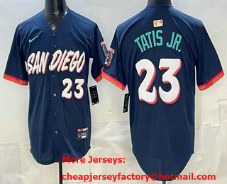 Men's San Diego Padres #23 Fernando Tatis Jr Navy City Limited Jersey