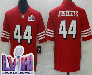 Men's San Francisco 49ers #44 Kyle Juszczyk Limited Red Alternate LVIII Super Bowl Vapor Jersey