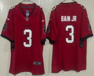 Men's Tampa Bay Buccaneers #3 Rueben Bain Jr Limited Red Vapor Jersey