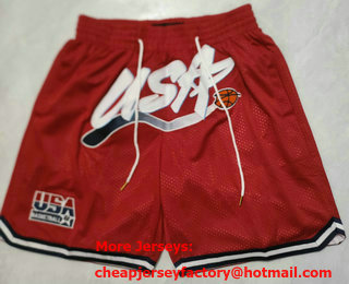 Men's Dream 3 USA Red 1996 Olympic Just Don Shorts