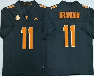 Men's Tennessee Volunteers #11 Faizon Brandon Limited Black FUSE College Football Jersey