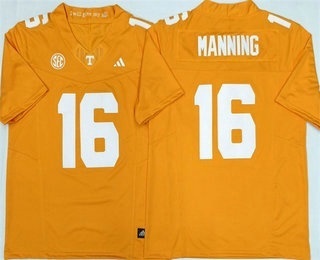 Men's Tennessee Volunteers #16 Peyton Manning Limited Orange FUSE College Football Jersey
