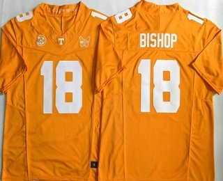 Men's Tennessee Volunteers #18 DeSean Bishop Limited Orange FUSE College Football Jersey