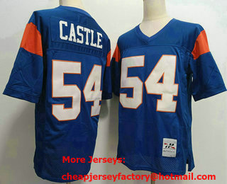 Men's The Movie Blue Mountain State #54 Kevin Thad Castle Purple Football Jersey
