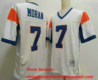 Men's The Movie Blue Mountain State #7 Alex Moran White Football Jersey