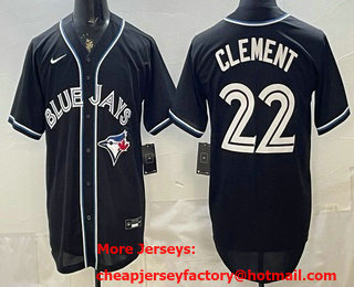 Men's Toronto Blue Jays #22 Ernie Clement 2026 Black Fashion Cool Base Jersey