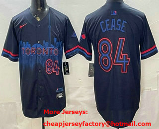 Men's Toronto Blue Jays #84 Dylan Cease Black City Limited Jersey
