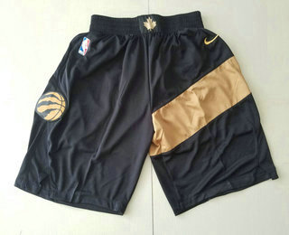 Men's Toronto Raptors Black Nike 2018 NBA Swingman City Edition Shorts