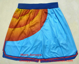 Men's Tune Squad #6 LeBron James King James Nickname Blue Nike Swingman Shorts