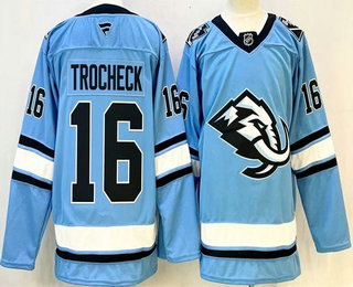 Men's Utah Mammoth #16 Vincent Trocheck Blue Authentic Jersey
