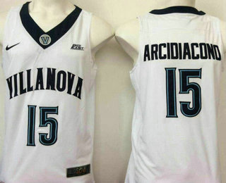 Men's Villanova Wildcats #15 Ryan Arcidiacono White College Basketball Nike Swingman Stitched NCAA Jersey