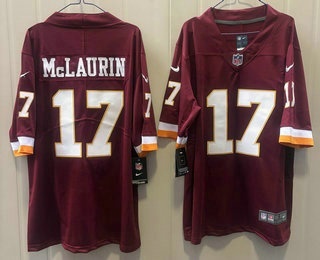 Men's Washington Commanders #17 Terry McLaurin Limited Red Vapor Jersey