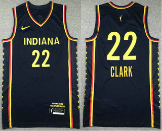 Men's Indiana Fever #22 Caitlin Clark Navy Swingman Jersey