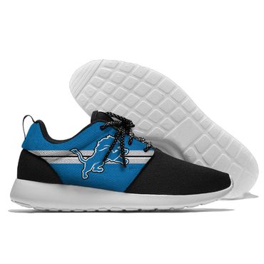 Men and women NFL Detroit Lions Roshe style Lightweight Running shoes