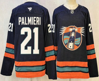 Mens New York Islanders #21 Kyle Palmieri Navy Authentic Jersey