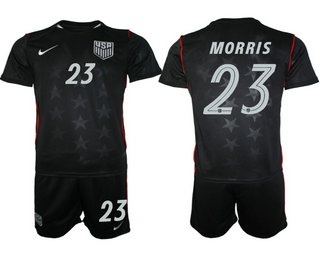 Mens USA National Team #23 Aidan Morris Away Navy 2026 World Cup Soccer Jersey Suit