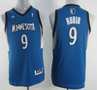 Minnesota Timberwolves 9 Ricky Rubio Blue Kids Jersey