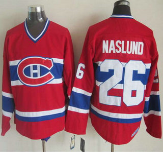 Montreal Canadiens #26 Josh Gorges Red CCM Vintage Throwback Jersey