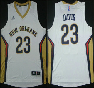 New Orleans Pelicans #23 Anthony Davis Revolution 30 Swingman 2014 New White Jersey