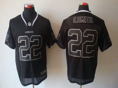 Nike Dallas Cowboys 22 Emmitt Smith Lights Out Black 2012 Nike NFL Elite Jersey