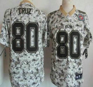 Nike New York Giants #80 Victor Cruz US.Mccuu 2013 Camo Elite Jersey