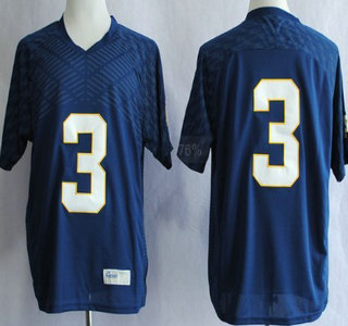 Notre Dame Fighting Irish #1 Joe Montana 2013 Navy Blue Jersey