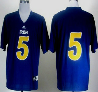 Notre Dame Fighting Irish #5 Manti Teo 2012 Shamrock Series Navy Blue Jersey