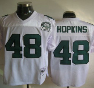 Philadelphia Eagles #48 Wes Hopkins White Throwback 99TH Jersey